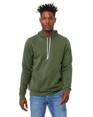 Bella + Canvas 3719 Unisex Sponge Fleece Pullover Hoodie Sweatshirt