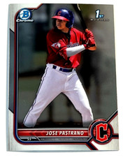 2022 Bowman Chrome Baseball 1st Prospect Card #BCP-21 Jose Pastrano Guardians