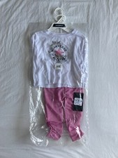 Girls Converse Top & Leggings Set Soft Cotton Jersey 2-3 years cats / leopards