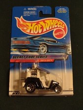 Hot Wheels 2000 Tee'd Off #047 Secret Code Series 3/4 B&W Mattel Wheels 26050