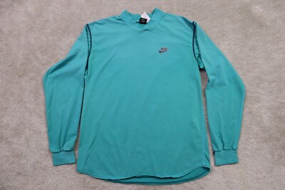 Nike Vintage Shirt Mens Large Tailwind FIT Blue Long Sleeve