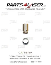 CUTERA COOLGLIDE , XEO ADJUSTABLE HANDPIECE WINDOW BLAST 3-10mm 