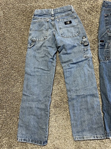 Wrangler Boys Jeans Size 12 Blue Denim Lot Of 3 - 2 Pants 1 Shorts - 1153 - Picture 10 of 14