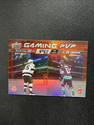 24-25 UD Series 1 Hockey Gaming PVP GPVP-9 Quinton Byfield/Trevor Zegras