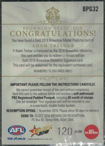 2018 AFL Select Footy Stars VARIOUS INSERTS HARD TO GET; Individual Card Sale. - Picture 18 of 28