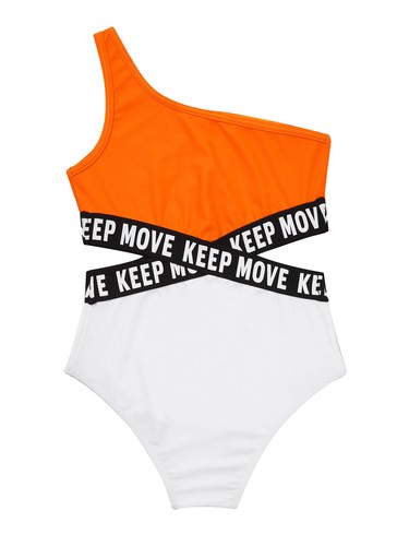 Girls One-Piece Leotard Bodysuit Park Swimsuit Water Diving Printing Surfing - Picture 10 of 99