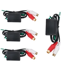 2/4PCS Speaker to 2 RCA Line Output Converter In Out High Low