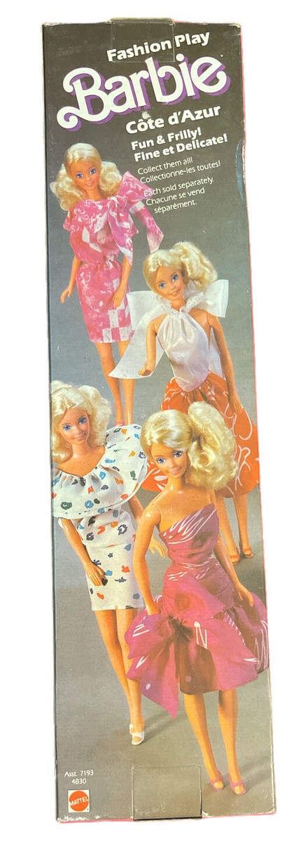 Barbie Fashion Play Doll Cote D'Azur Foreign Issue 1987 7193 NRFB