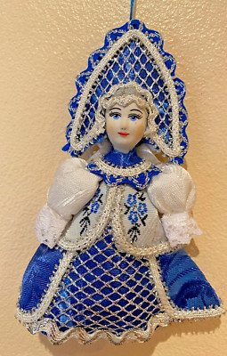 Schöne Volkstracht Tänzerin slawische russische Puppe - Weihnachtsschmuck - Geschenkidee