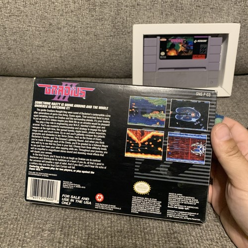 Gradius III 3 Super Nintendo SNES Authentic Tested Box Game Manual READ - Picture 12 of 24