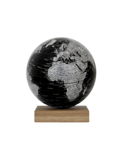 Emform Mappamondo 25x28cm Platon Base Legno Nero