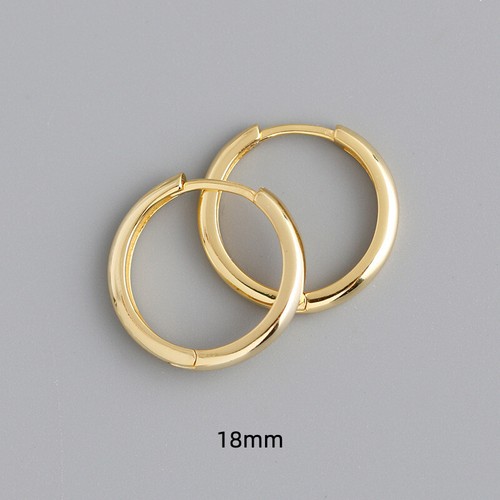 925 Sterling Silver 10mm-18mm Hoop Ring Huggie Earrings Sleeper Ear Piercing NEW - Picture 25 of 25