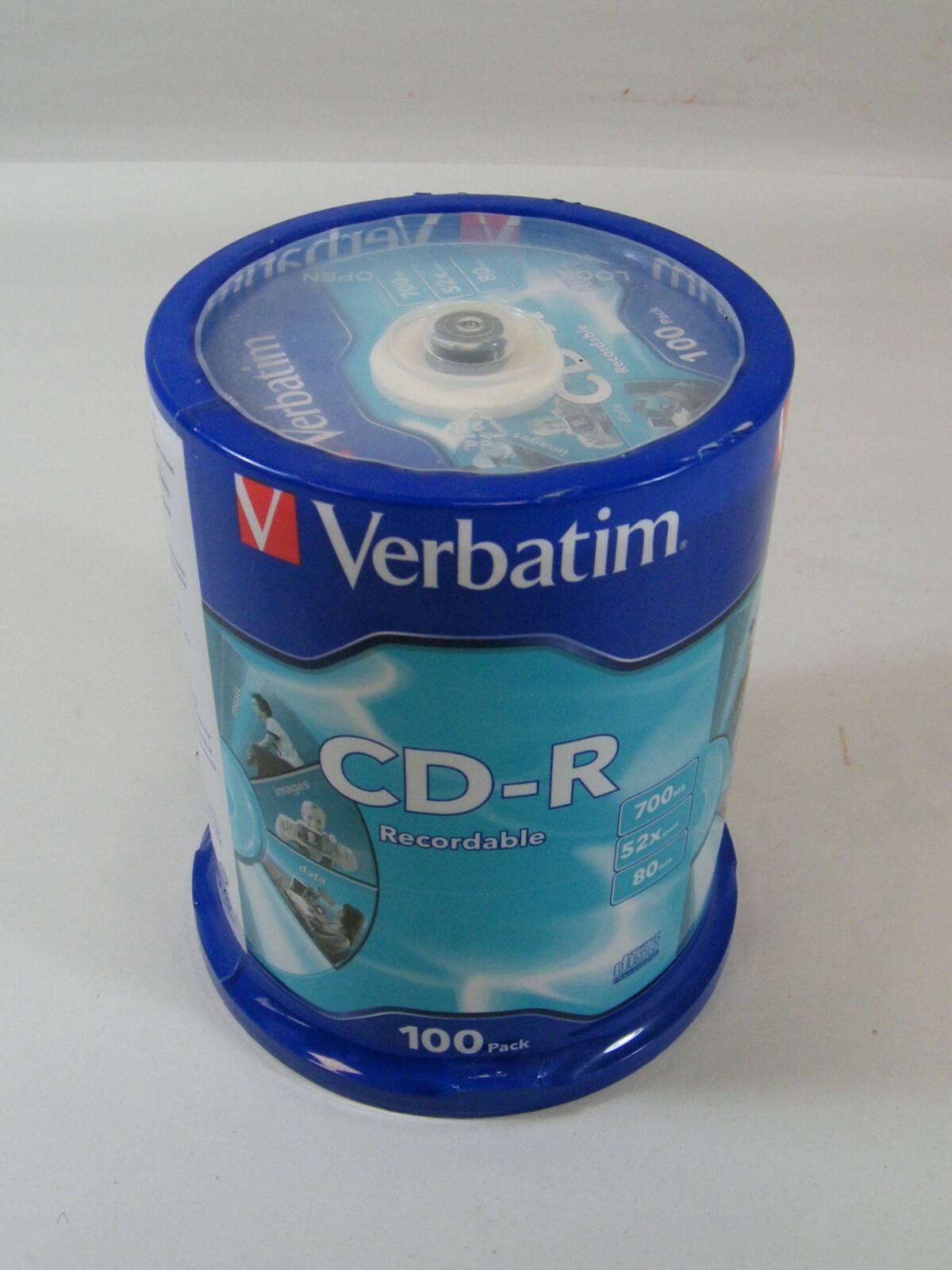VERBATIM CD-R RECORDABLE 700MB 52X 80 MIN 100 PACK CD'S DISCS