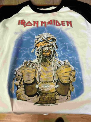 Iron Maiden  Behind the Iron Curtain 1984 Raglan S to 3XL