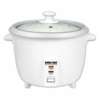 Better Chef IM-400 8-Cup (16-Cups Cooked) Automatic Rice Cooker - White