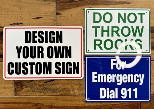 Personalized Custom Metal Aluminum Sign for Outdoor, Indoor, Home Office, Yard - 第 8/10 張圖片