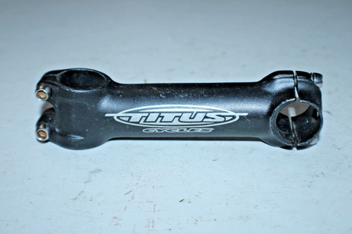 Titus Cycles Bike Stem 1 1/8" Threadless 125mm 6º Rise 25.4mm Black USA Shipper! - Picture 2 of 7