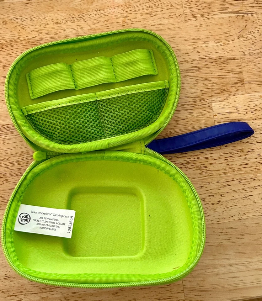 LeapFrog Leapster Explorer Carrying Case Blue Neon Green NO CONSLE CASE ONLY - Image 3 of 3