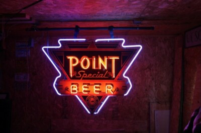 New Point Special Beer Triangle Neon Sign 24