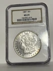 Beautiful GEM 1887 Morgan Dollar - NGC MS65!!