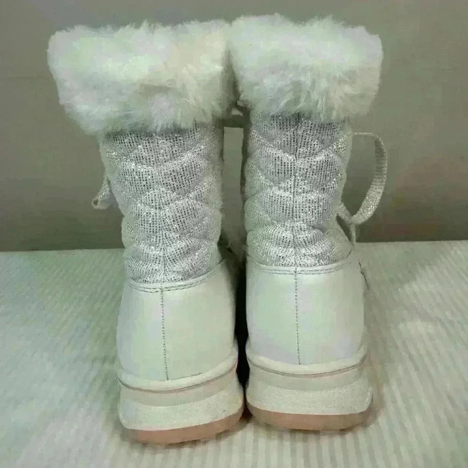 Kelly & Katie Aurora niños showboat plata blanco rosa talla 3M usado en excelente estado déjalo ir Foto 3 de 4