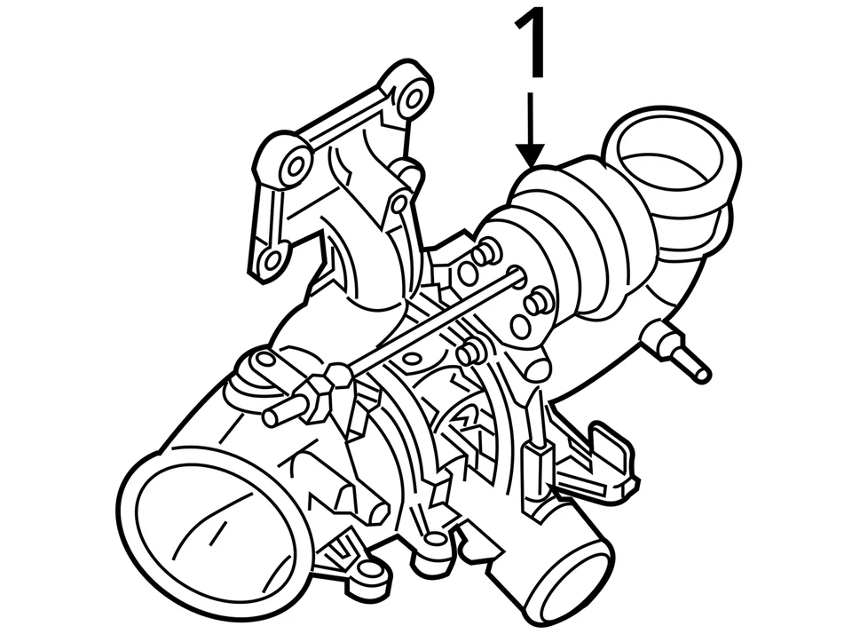 Ford Fusion 2013 turbocompresor turbo cargador supercargador supercargador K9TOZ Foto 4 de 4