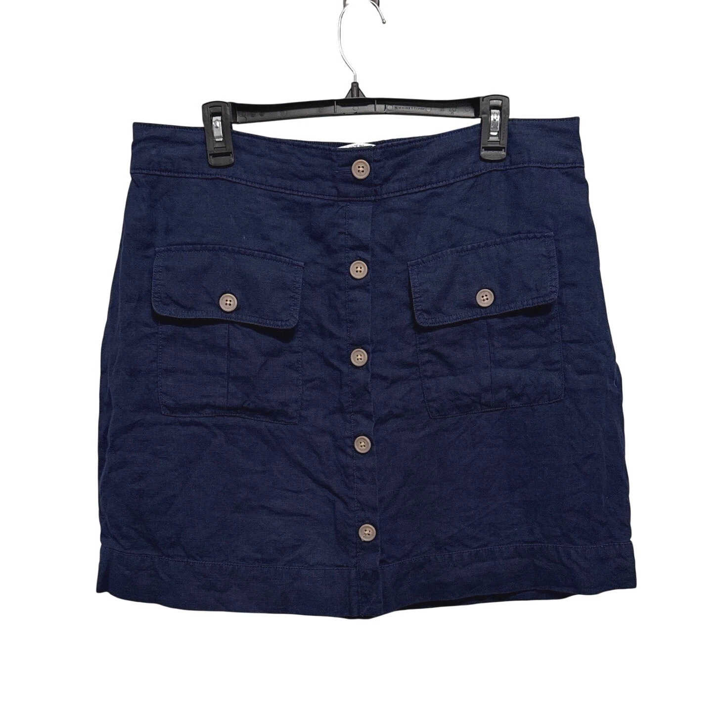 Nicole Miller (Navy) Linen Button Front Utility Skort Women XL
Opens in a new window or tab