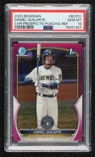 2023 Bowman Fuchsia Lunar Crater Refractor Daniel Guilarte PSA 10 GEM MT 0jd0