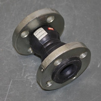 Double Bulb / Sphere EPDM Expansion Joint AMTE201, 1'' Pipe Flange, 214 psi