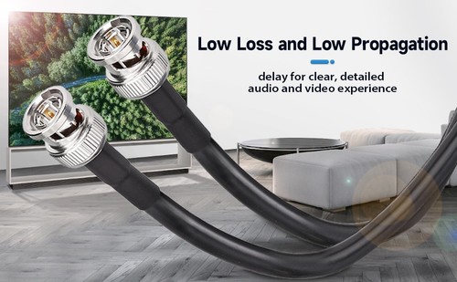 2x 3G 6G SDI Cable 30 cm BNC RG59 Cable 75 Ohm BNC Male to Male SDI Video Cable - Picture 13 of 13