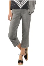 DG2 by Diane Gilman Women's Classic Straight Leg Crop Jean Gray