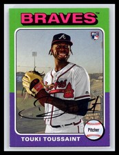 2019 Topps Archives #141 Touki Toussaint Rookie Card RC Atlanta Braves. rookie card picture