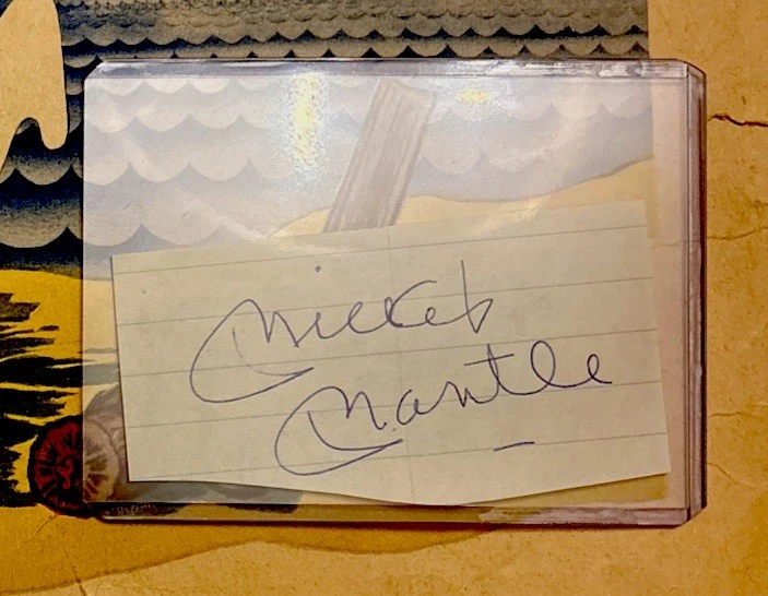 Autógrafo Mickey Mantle “cortado automático” - Imagem 3 de 4