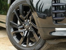 GENUINE RANGE ROVER SPORT 5085 5 SPOKE 21" INCH BLACK ALLOY WHEELS X4 LR099136