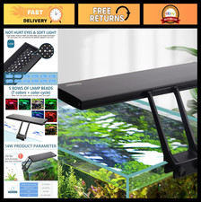 24/7 Clip-On LED Aquarium Light, Adjustable Timer, 7 Colors, Moonlight Sunrise
