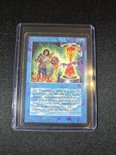 Magic the Gathering Beta Timetwister damaged