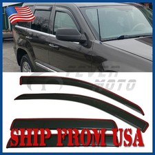 Fit 2005-2010 Jeep Grand Cherokee In-channel Window Visors Rain Wind Guard Smoke