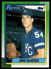 1990 Topps Jose DeJesus Kansas City Royals #596
