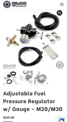 #ad Ireland Engineering Adjustable Fuel Pressure Regulator BMW E30 M20 M30 $130.00
