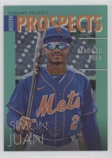 2023 Bowman Modern Prospects Aqua Refractor 119/125 Simon Juan #MP-13 12mg