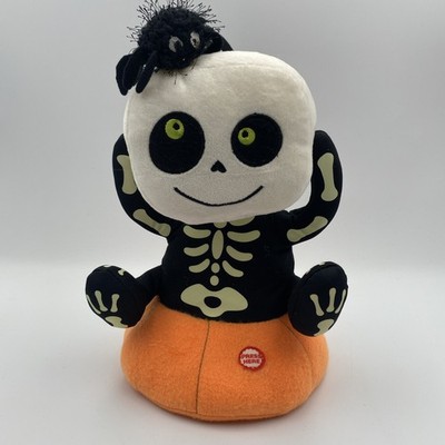 Skeleton Plush Animated Hallmark Halloween Sings Hokey Pokey Works Video