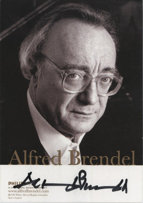 Alfred Brendel- Signed Photograph