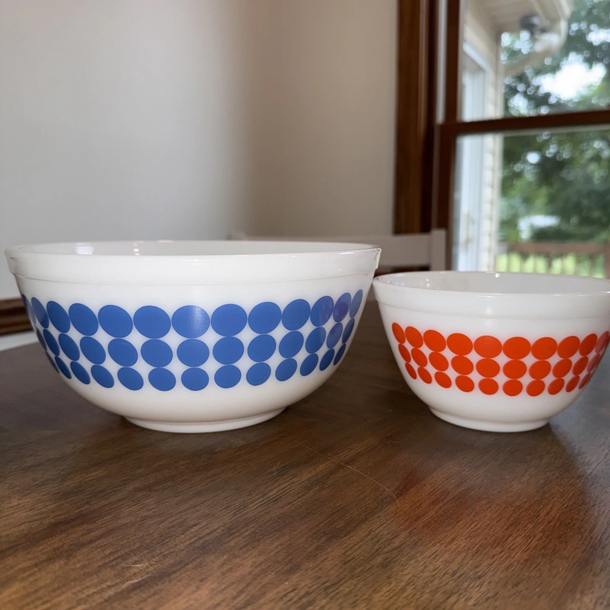 Vintage Pyrex Mixing Bowls Dots for sale | eBay