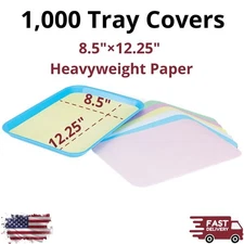 1000pcs Paper Tray Covers 8.5x12.25 Heavyweight Disposable Size B Dental Tattoo