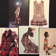 VIVIENNE WESTWOOD Alexander McQueen Paul Poiret Postcard Lot 5 FIT V&A Fashion