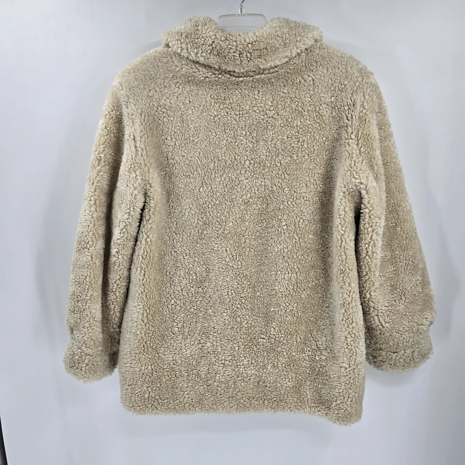 Abrigo de oso de peluche vintage tostado Y2K años 90 grande Maria Dionisiou Olympia EE. UU.  Foto 2 de 4