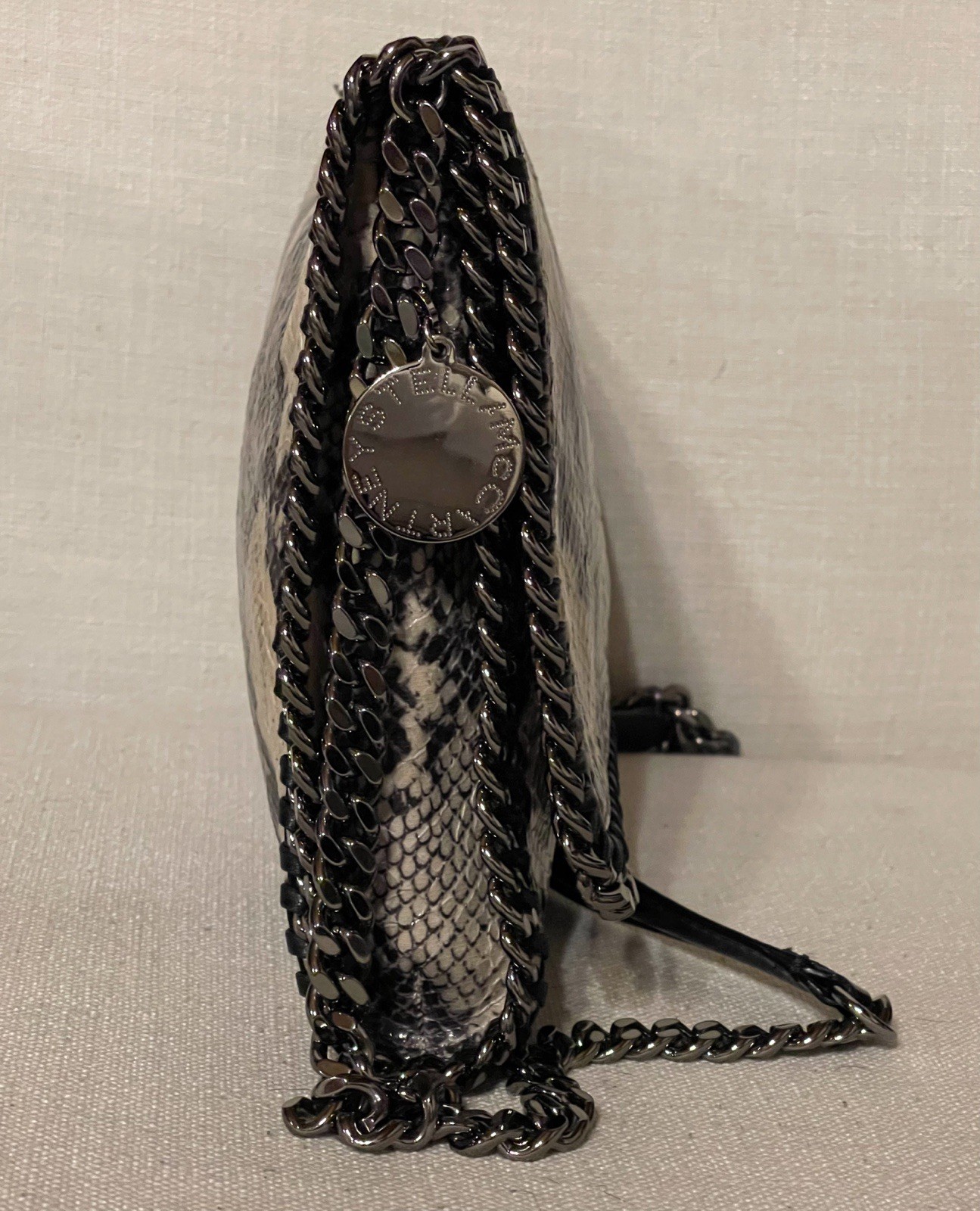 Stella McCartney Falabella Python Shoulder Bag Ch… - image 4