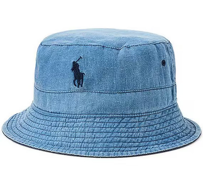 NEW! POLO Ralph Lauren [S/M] Men's Reversible Cotton Bucket Hat