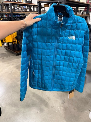 #ad Brand new！The North Face mens Turquoise Quilted Jacket！size L $99.98