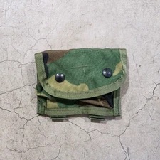 USMC FSBE Recon MOLLE Shotgun Double Pouch M81 Woodland Camo (Holds 9x Shells)